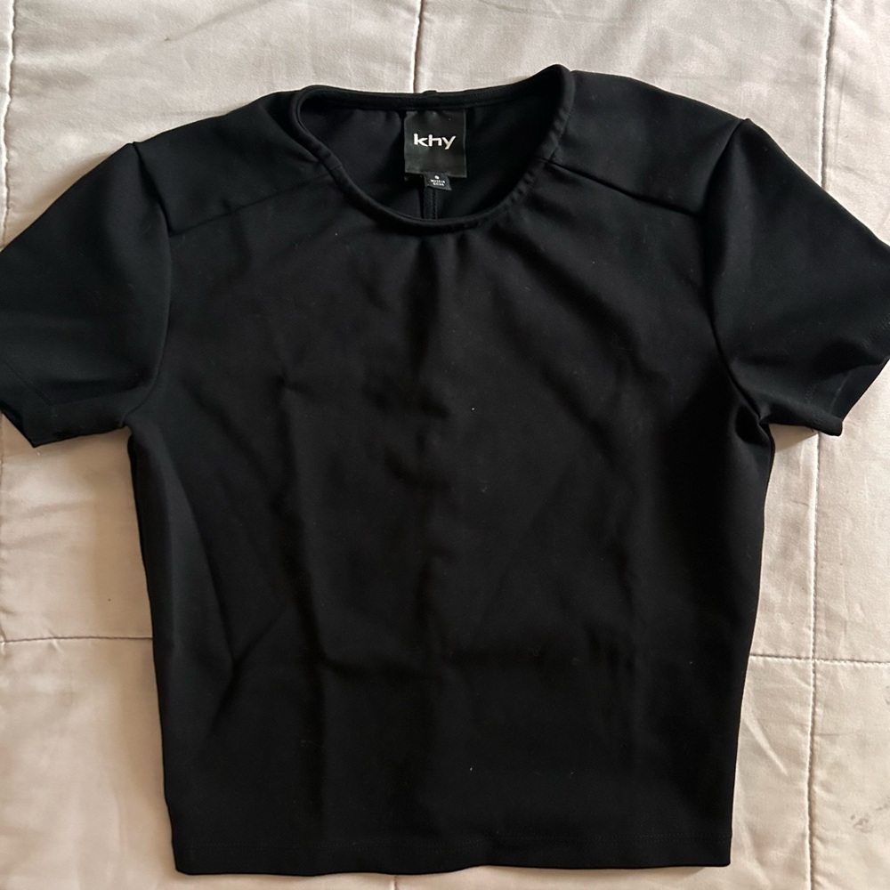 KHY by Kylie Jenner Seamed Baby Tee